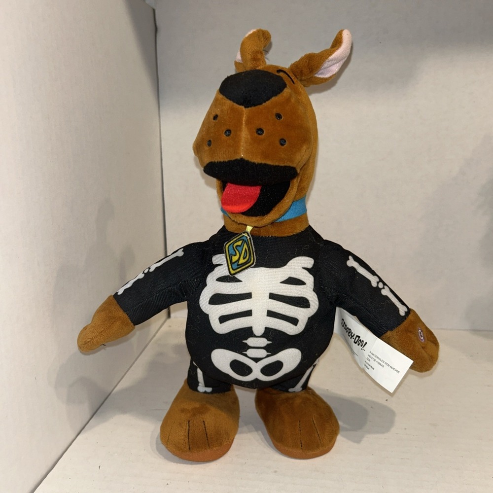 Scooby-Doo! Side Stepper 12" Plush Skeleton‎ Scooby-Doo Theme Song  Working P3